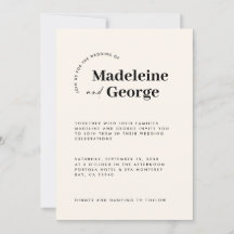 Moderne, elegante typografie zwart-wit