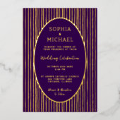 Moderne Elegante Uitnodiging van de Huwelijk Foto  (Voorkant)