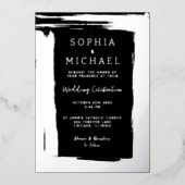 Moderne Elegante Uitnodiging van de Huwelijk Foto (Voorkant)