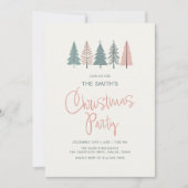 Moderne Elegante Uitnodiging voor het Kerstfeest (Voorkant)