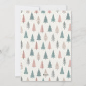 Moderne Elegante Uitnodiging voor het Kerstfeest (Achterkant)