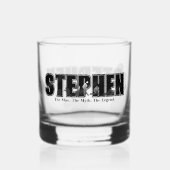 Moderne Elegante Unieke Voetbal Sporten  Whisky Glas (Voorkant)