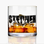 Moderne Elegante Unieke Voetbal Sporten  Whisky Glas
