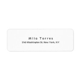 Moderne Elegante Unieke Zwart & Wit Etiket