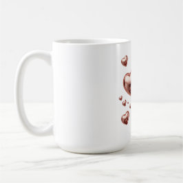 Moderne Elegante Valentijnsdag Romantisch Liefdeso Koffiemok