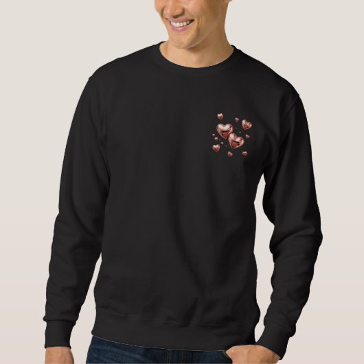 Moderne Elegante Valentijnsdag Romantisch Liefdeso Trui (Voorkant)