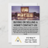 Moderne Elegante Vastgoed Promotie Kaart (Voorkant)