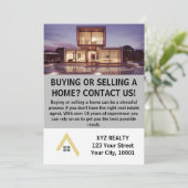 Moderne Elegante Vastgoed Promotie Kaart (Staand voorkant)