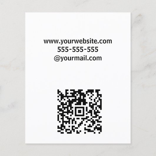 Moderne Elegante Vastgoedagent Douane Flyer (Achterkant)