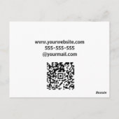 Moderne Elegante Vastgoedmakelaar Aangepaste brief Briefkaart (Achterkant)