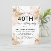 Moderne, elegante verrassingen 40e verjaardag kaart (Staand voorkant)