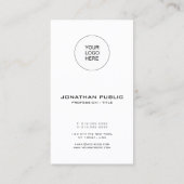 Moderne Elegante Verticale Sjabloon Barcode QR Cod Visitekaartje (Achterkant)