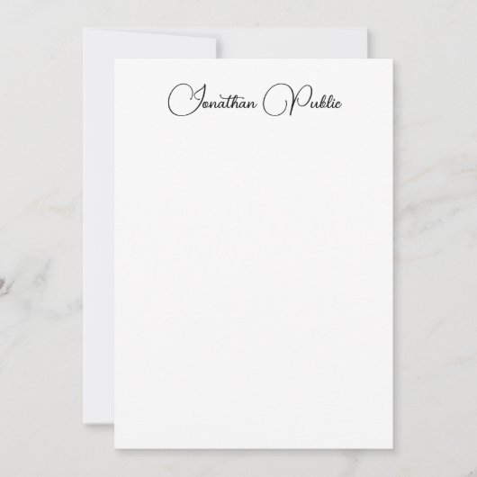 Moderne elegante verticale Sjabloon gecalligrafeer (Voorkant)