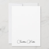 Moderne elegante verticale Sjabloon gecalligrafeer (Achterkant)