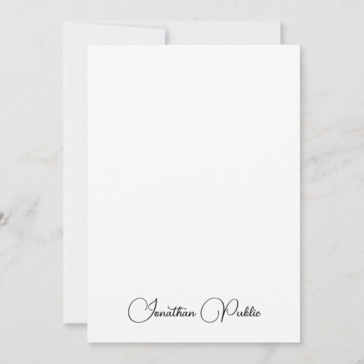 Moderne elegante verticale Sjabloon gecalligrafeer (Achterkant)