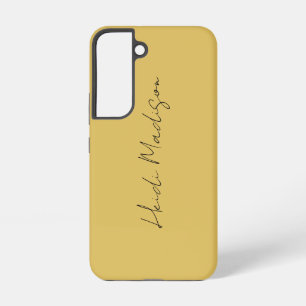 Moderne Elegante Vlakke Eenvoudige Gouden Kleur Ca Samsung Galaxy Hoesje
