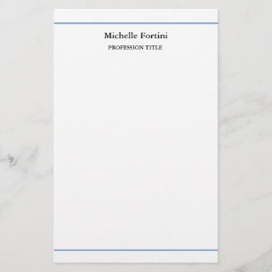 Moderne Elegante Vlakke Minimalist Briefpapier