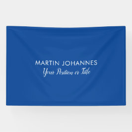 Moderne Elegante Vlakke Stijlvolle Blauwe Minimali Spandoek