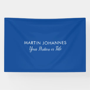 Moderne Elegante Vlakke Stijlvolle Blauwe Minimali Spandoek