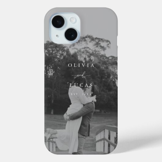 Moderne Elegante Volledige Koppel Foto Case-Mate iPhone Case (Achterkant)