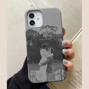 Moderne Elegante Volledige Koppel Foto iPhone 15 Case