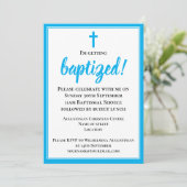 Moderne elegante volwassen doop kaart (Staand voorkant)