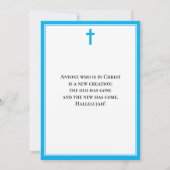 Moderne elegante volwassen doop kaart (Achterkant)