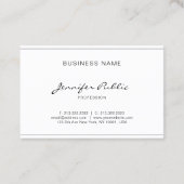 Moderne, elegante vormgeving Eenvoudig design Visitekaartje (Achterkant)