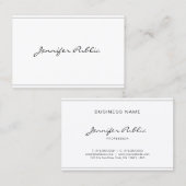 Moderne, elegante vormgeving Eenvoudig design Visitekaartje (Voorkant / Achterkant)