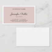 Moderne, elegante vormgeving in Trendy Luxury Visitekaartje (Voorkant / Achterkant)