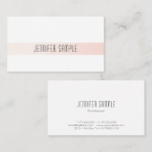 Moderne, elegante vormgeving met eenvoudig design visitekaartje (Voorkant / Achterkant)