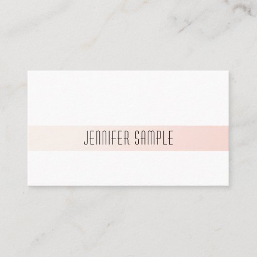 Moderne, elegante vormgeving met eenvoudig design visitekaartje (Voorkant)