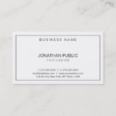 Moderne elegante vormgeving stijlvolle vormgeving  visitekaartje (Achterkant)