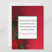 Moderne Elegante Vreugde Kerstmis Familie Fotocoll Feestdagenkaart (Achterkant)