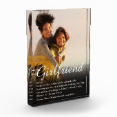 Moderne Elegante Vriendin Definitiescript Fotoblokken (Links)