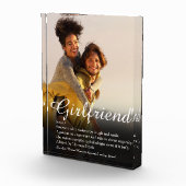 Moderne Elegante Vriendin Definitiescript Fotoblokken (Rechts)