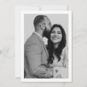 Moderne Elegante Vrijgezellenfeest Fotouitnodiging Kaart (Achterkant)