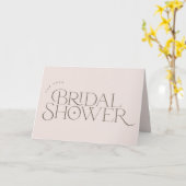 Moderne, elegante vrijgezellenfeest groet kaart (Gele Bloem)