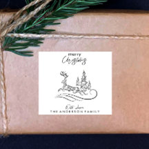 Moderne Elegante Vrolijke Kerstboom en Rendieren