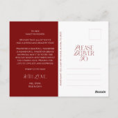 Moderne elegante, vrolijke kerstfoto briefkaart (Achterkant)