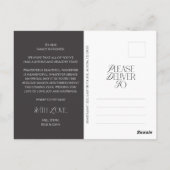 Moderne elegante, vrolijke kerstfoto briefkaart (Achterkant)