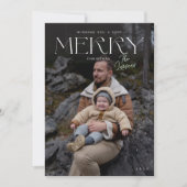 Moderne Elegante Vrolijke Kerstmis foto Vakantie k (Voorkant)