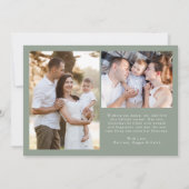 Moderne Elegante Vrolijke Kerstsalie Fotocollage Feestdagenkaart (Achterkant)