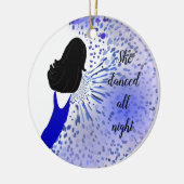 Moderne elegante vrouw keramisch ornament (Links)