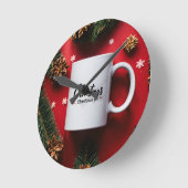 Moderne elegante wandklok - perfecte mix van stijl (Hoek)