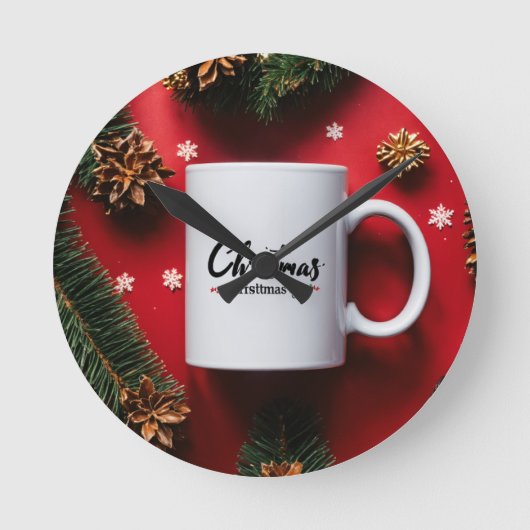 Moderne elegante wandklok - perfecte mix van stijl (Voorkant)