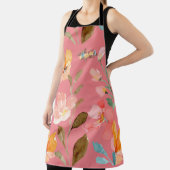 Moderne, elegante Waterverf All-Over Print Schort (Insitu)