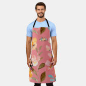 Moderne, elegante Waterverf All-Over Print Schort (Gedragen)