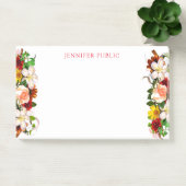 Moderne Elegante Waterverf Bloemen met bloemige Sj Post-it® Notes (Kantoor)