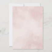 Moderne Elegante Waterverf Bloemen Pioen Bruiloft Kaart (Achterkant)